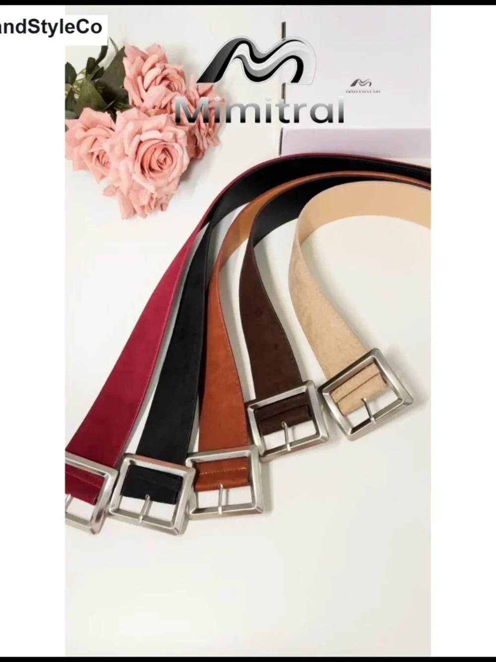 Wide Suede Belt Chunky Leather Thick Waist Belt for Women
